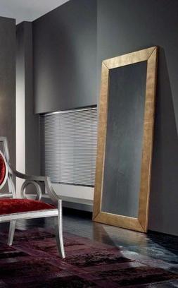 Era Rettangolare Moderna Con Cornice Foglia Oro  X Camera In