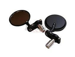 Etti Bar-end Moto Cafe Racer Tondi, Neri. Specchi Moto Custo