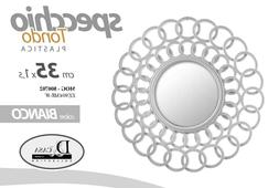 O 35 Cm Bianco Tondo Cerchi Design Moderno Classico Cornice 