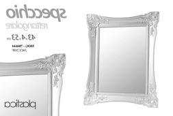 O 53*43 Cm Specchiera Cornice Shabby Chic Classico Moderno M