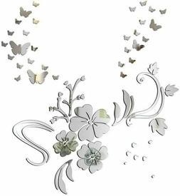 O Adesivo Da Parete Fiore 30pz Farfalle Decorativo Decorazio