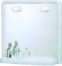 O Bagno Con Mensola E Faretti 50x51 Cm Cornice Bianca Mosaic