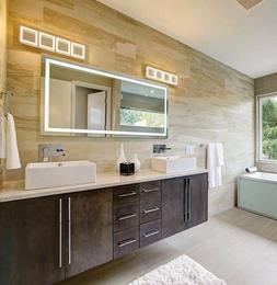 O Bagno Led Da Trucco - Striscia Satinata Illuminata Rettang