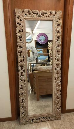 SPECCHIO-BAROCCO-SPECCHIERA-SHABBY-ARTIGIANALE-CORNICE-LEGNO