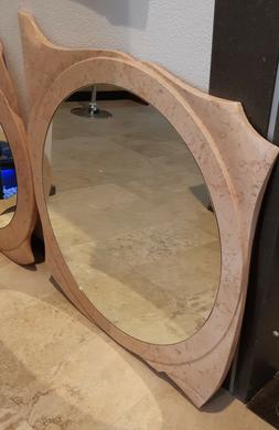 O Circolare Fatto A Mano In Marmo Rosa Atlantide