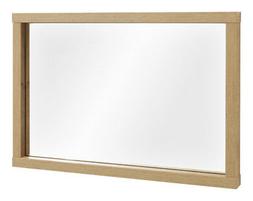 O Con Cornice In Legno Colore Naturale Per Ingresso Linea Pa