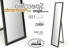 O Con Cornice In Legno Colore Nero Da Pavimento 33*2,5*150 C