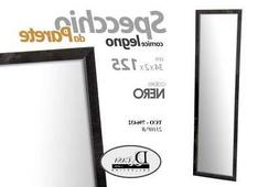 O Con Cornice In Legno Colore Nero Da Parete 34*2*125 Cm Tco