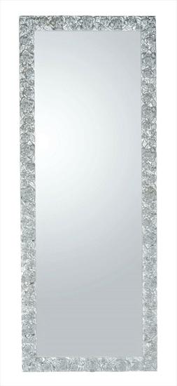 O Da Parete 62x162 Con Cornice Foglia Argento Classico Made 