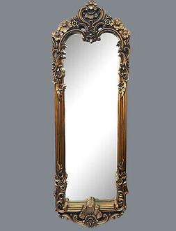 O Da Parete Barocco 161x55 Oro Antico K&ouml;rperspiegel Rococo 