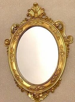 O Da Parete Barocco Oro Angelo Antico 38x27 Ovale Squallido 