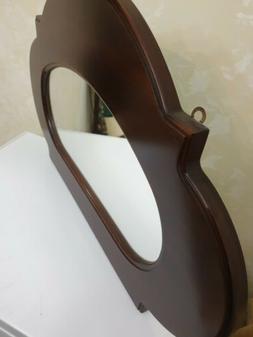 O Da Parete Ovale Classica In Legno Noce Mogano Made In Ital