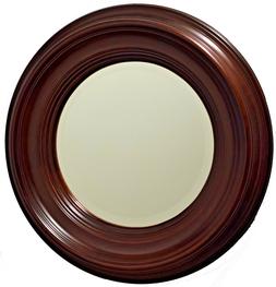 O Da Parete Rotonda Classica In Legno Diam. 74 Noce Mogano M