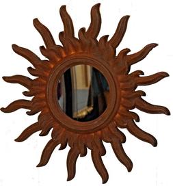 O Da Parete Sole Vintage Diam. 66 Sole Finitura Ruggine Made