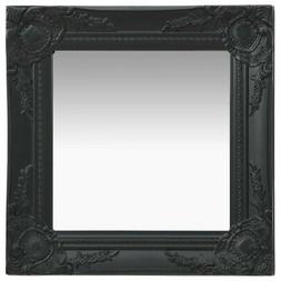 O Da Parete Stile Barocco 40x40 Cm Nero