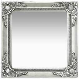 O Da Parete Stile Barocco 50x50 Cm Argento