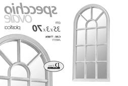 O H70*35 Ovale Anticato Finestra Specchiera Classico Moderno