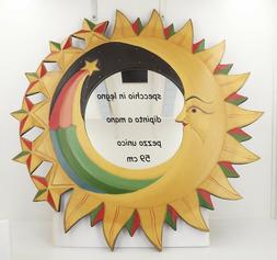 O In Legno Da Parete Di Colore Sole Luna Decorato A Mano Vin