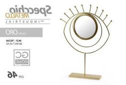 O In Metallo Colore Oro Da Tavolo Decorativo 46cm Forma Occh