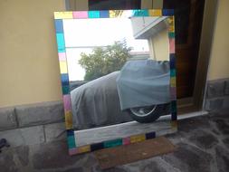 O In Vetro Colorato Artigianale 100x90