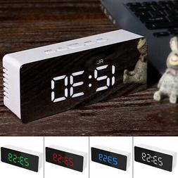 O Led Usb Sveglia Digitale Orologio Da Tavolo Luce Notturna 