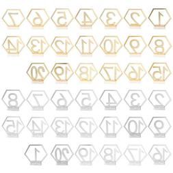 O Matrimonio Sedile Scheda Esagonale Tavolo Numero Segni Per