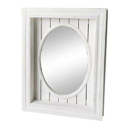 O Muro Southampton Bianco Shabby Chic Legno Ovale Superficie