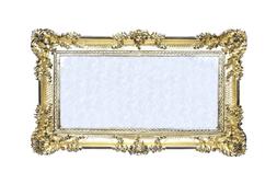 O Oro Nero Specchiera Grande Cornice Stile Barocco Finto Vin