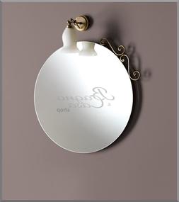 O Parete Tondo Ornamento Vintage Classico Bagno Corridoio Cr