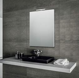 O Per Bagno 60x80 Cm Con Cornice E Con Lampada Led In Allumi