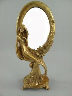 O Per Trucco Oro Golden Stehspiegel Da Parrucchiere Tavolo C