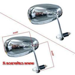 O Retrovisore Goccia Bar End Cromato Vintage Scrambler Caf&egrave;
