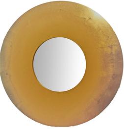 O Rotondo Diam. 70 Foglia Oro, Moderno Design Contemporaneo 