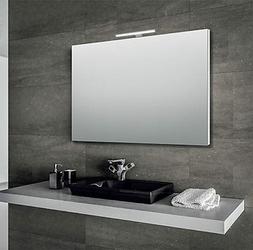 O Specchiera Da Bagno 100x70 Cm Con Cornice E Lampada Led In