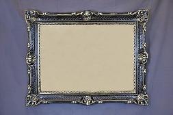 O Specchiera Grande Nero Oro Cornice Stile Barocco Finto Vin