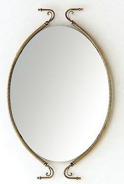 O Specchiera Per Bagno Con Cornice In Ottone Fuso Ab-316