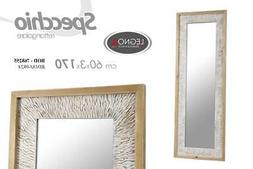 specchio specchiera rettangolare in legno da parete