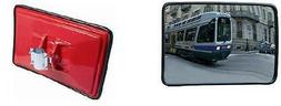 specchio stradale parabolico rettangolare 60x40 cm staffe