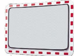 specchio stradale parabolico rettangolare 80x60 cm staffe