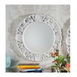 O Tondo Con Cornice Mdf Cm.48 Stile Shabby Chic