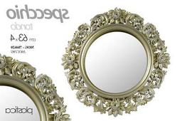 O Tondo Cornice In Plastica Decorata 63*4 Cm Shabby Chic Hom