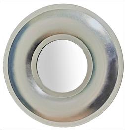 O Tondo Moderno Design Diametro Cm. 70 Foglia Argento, Made 