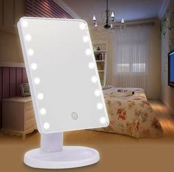 O Trucco Con 16 Luci Led Large Mirror Rotazione 360&deg; Makeup