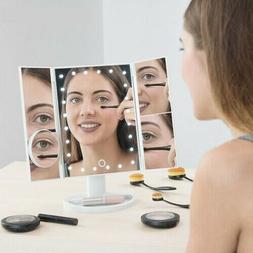 O Trucco Illuminato 24 Led Portatile 4 Specchi Make Up 1x 2x