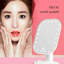 O Trucco Ovale 20 Led Luce Specchio Make Up Illuminato Rotan