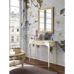 O Twing Con Cornice In Legno Panna/oro