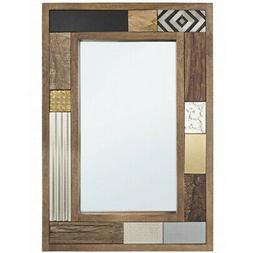 O Vintage Country Chic Marrone Legno Specchiere Industrial E