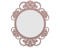 O Decorato Ovale  Parete Cornice Legno Color Rosa Nuvola