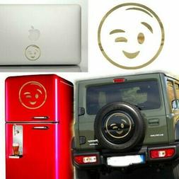 Wink Smiley Sticker Vinyl Cut, Adesivo Vinile Emoticon Wink 